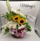 arreglo floral love in white