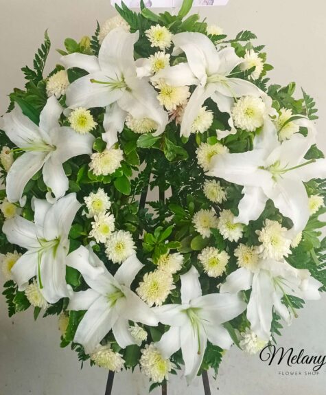 Harmony - corona de condolencias - Melany's Flower Shop