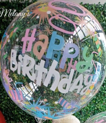 Globo burbuja para cumpleañeros