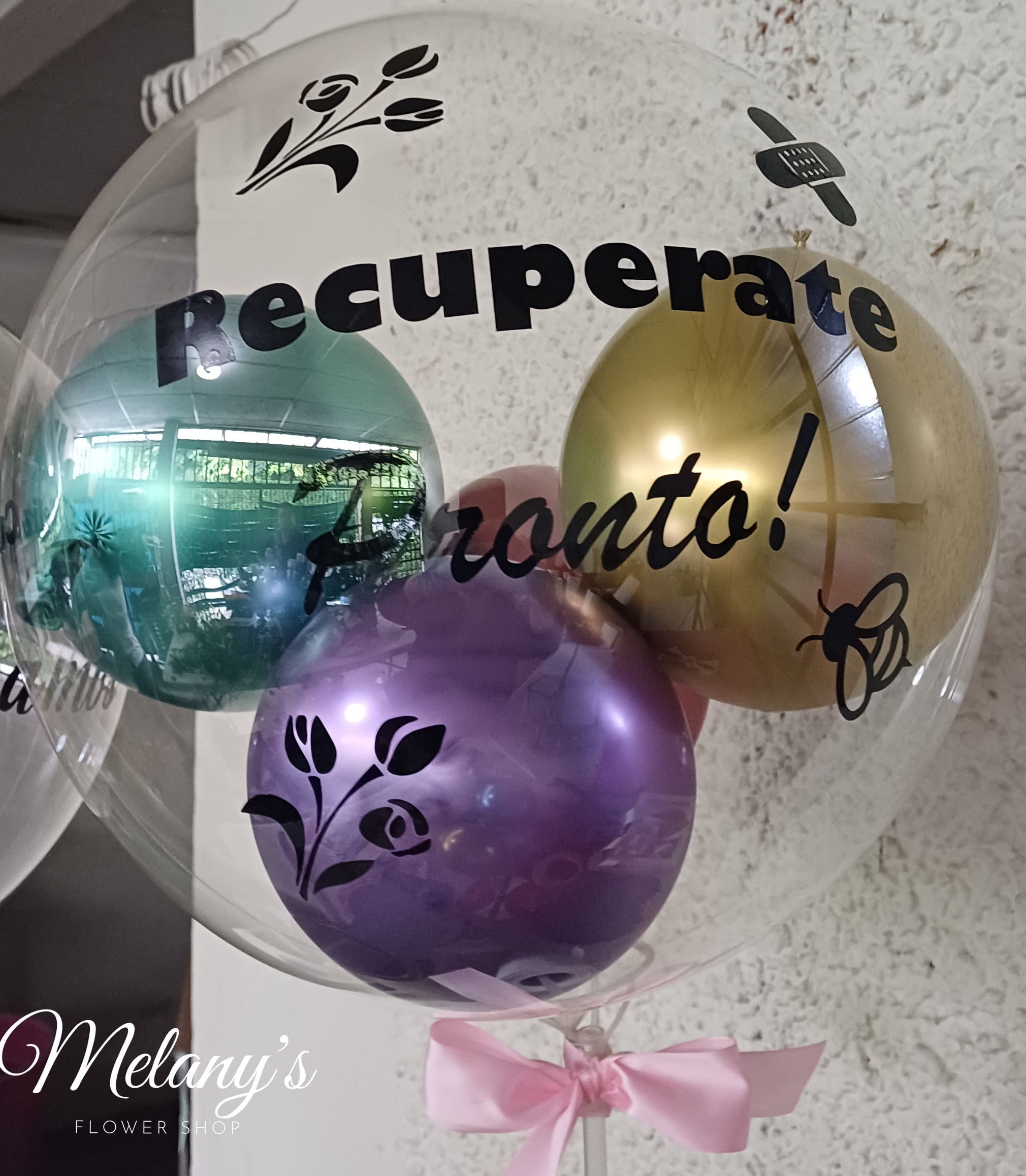 Globo Burbuja Mediano Personalizado Melany S Flower Shop